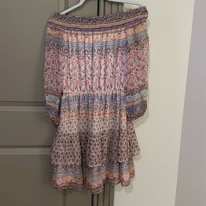 Shoshanna Silk off the shoulder mini dress